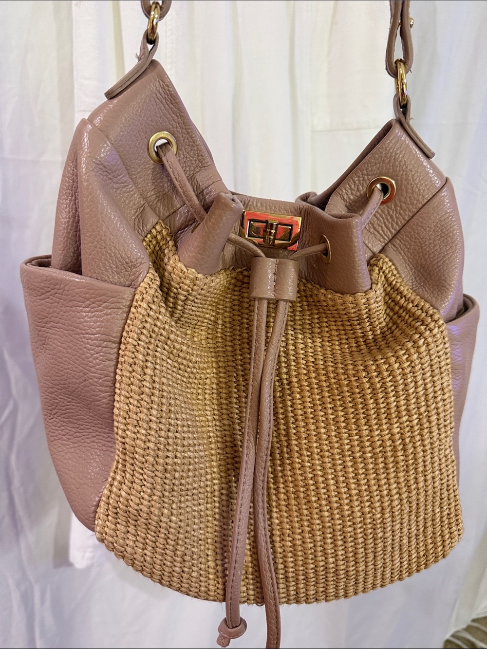 UNICA FIRENZE Blush Genuine Leather. Made in Italy